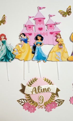 Arquivo de Corte - Topo de Bolo Princesas