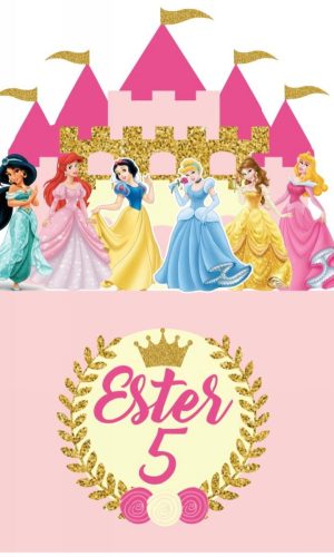 Arquivo de Corte Topo de Bolo Princesas
