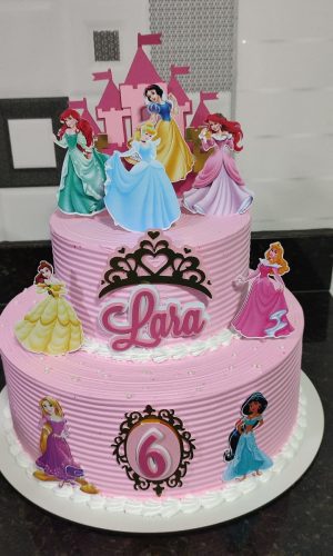 Arquivo de Corte Topo de Bolo Princesas Castelo