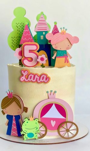 Arquivo de Corte Topo de Bolo Princesas Cute 010