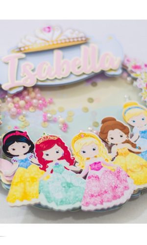 ARQUIVO DE CORTE TOPO DE BOLO PRINCESAS DISNEY