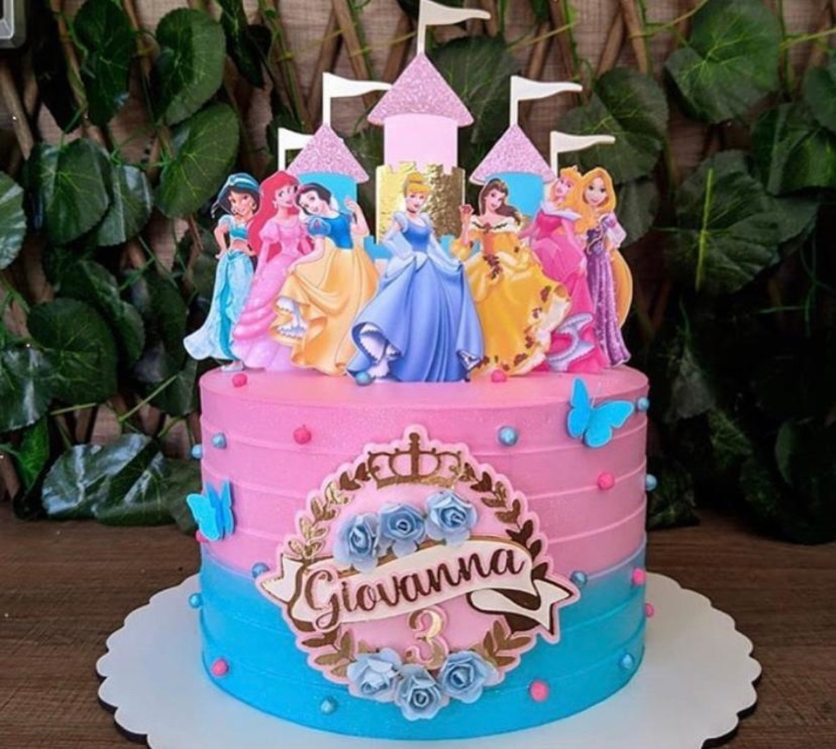 ARQUIVO DE CORTE TOPO DE BOLO PRINCESAS