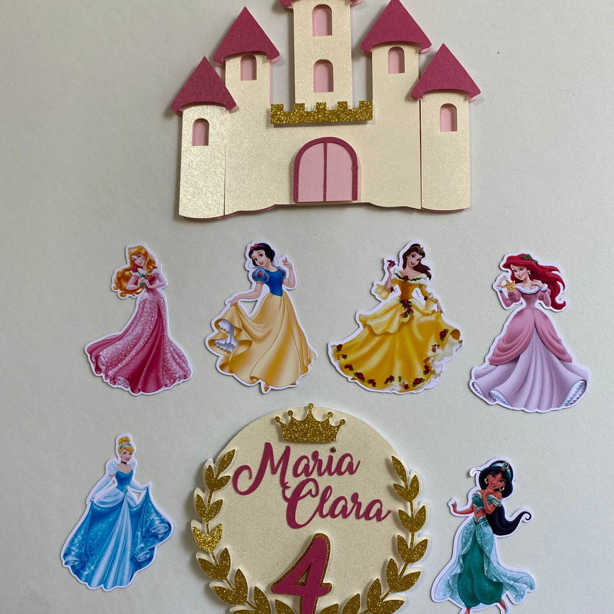 Arquivo de Corte Topo de Bolo Princesas - Imagem 2