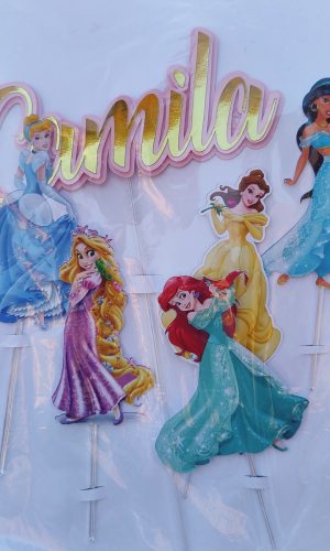 Arquivo de Corte Topo de Bolo Princesas