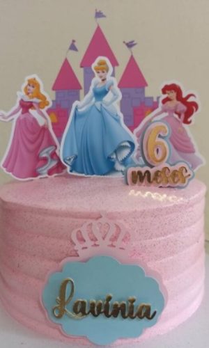 Arquivo de Corte Topo de Bolo Princesas