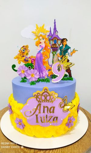 Arquivo de Corte Topo de Bolo Rapunzel Enrolados