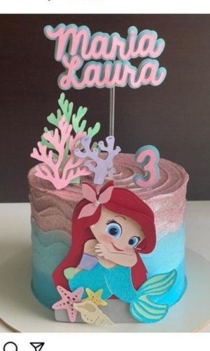 Arquivo de Corte Topo de Bolo Sereia Studio