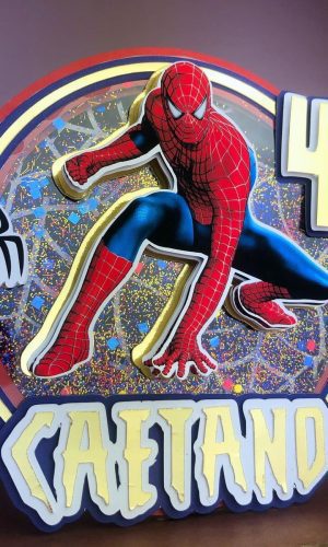 Arquivo de Corte Topo de Bolo Shaker Homem Aranha