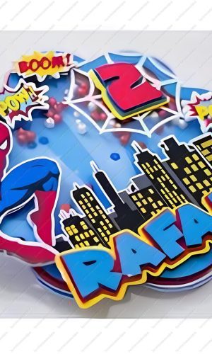 Arquivo de Corte Topo de Bolo Shaker Homem Aranha