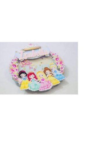 Arquivo de corte topo de bolo shaker Princesas +10 ARQUIVOS