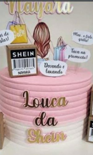 Arquivo de Corte Topo de Bolo Shein