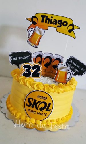 Arquivo de corte Topo de bolo Skol