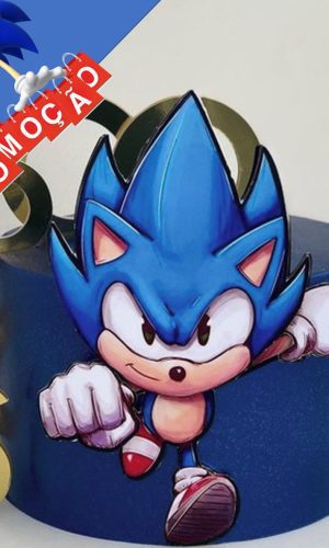Arquivo de Corte Topo de Bolo Sonic 2 Studio+brinde