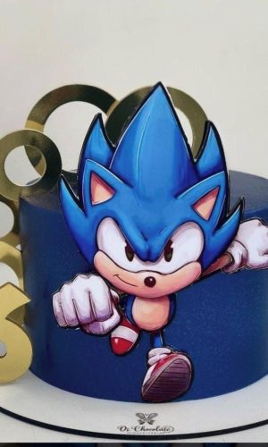 Arquivo de Corte Topo de Bolo Sonic 5