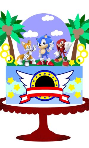Arquivo de Corte Topo de Bolo Sonic 650