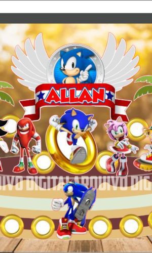 2 Arquivo de Corte Topo de Bolo Sonic 1