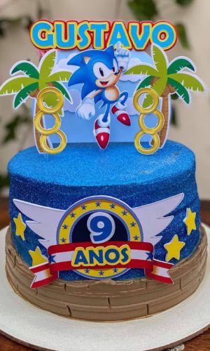 ARQUIVO DE CORTE - TOPO DE BOLO SONIC