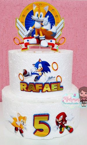 Arquivo de Corte Topo de Bolo Sonic