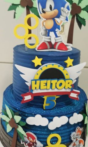 Arquivo de Corte Topo de Bolo Sonic