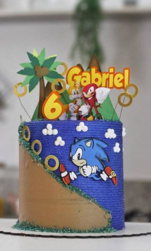 Arquivo de corte topo de bolo - Sonic