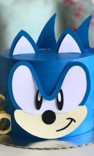 Arquivo de Corte Topo de Bolo Sonic + Brinde