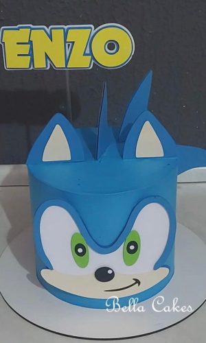 Arquivo de corte Topo de bolo Sonic - Camadas