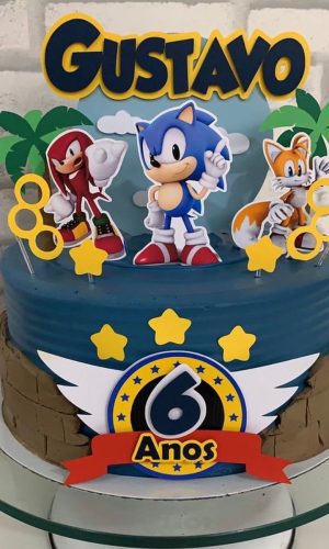 Arquivo De Corte Topo De Bolo Sonic