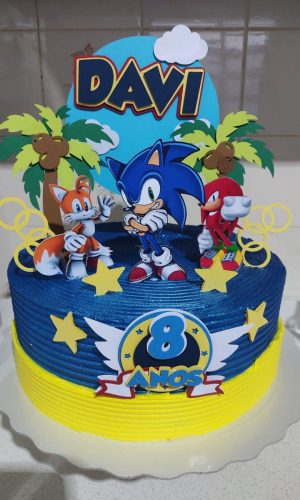 Arquivo De Corte Topo De Bolo Sonic