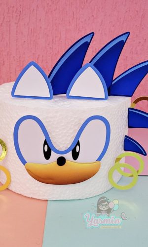 Arquivo de Corte Topo de Bolo Sonic