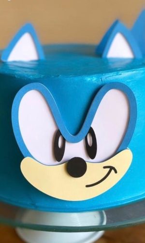 Arquivo de Corte Topo de Bolo Sonic