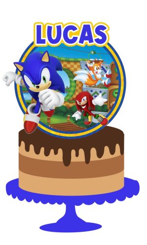 Arquivo de Corte Topo de Bolo Sonic Shaker