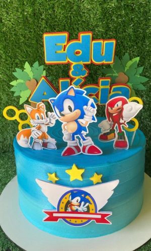 Arquivo De Corte Topo De Bolo Sonic