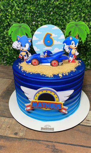 Arquivo de Corte - Topo de Bolo Sonic