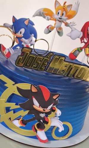 Arquivo de Corte -topo de Bolo Sonic