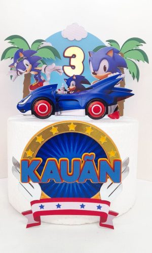Arquivo de Corte Topo de Bolo Sonic Studio