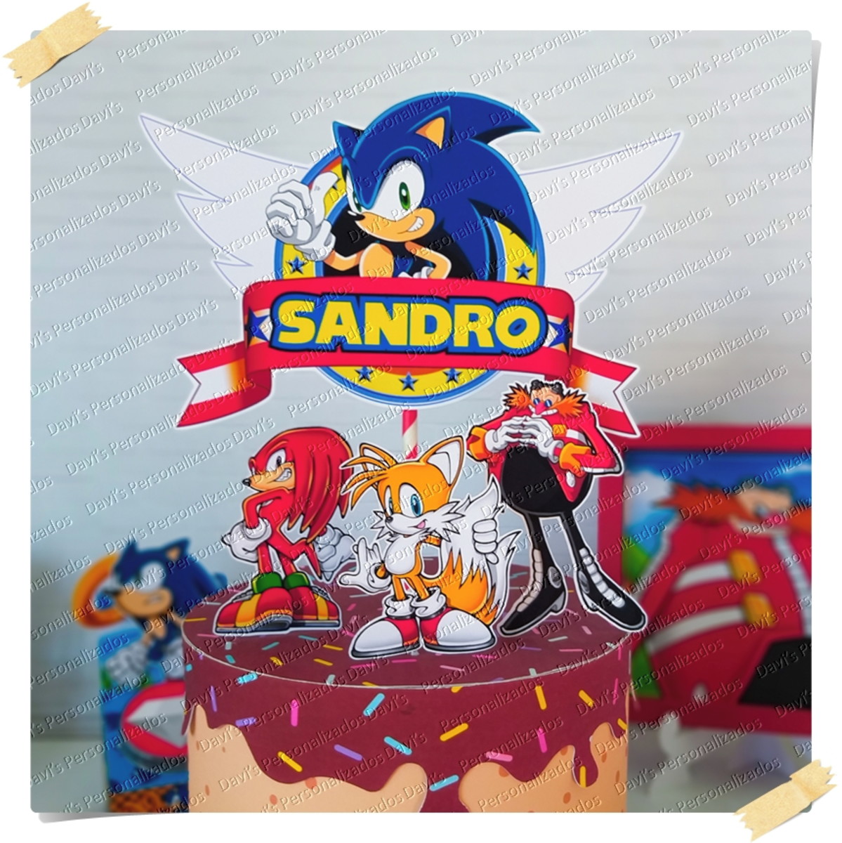 Arquivo De Corte Topo De Bolo Sonic