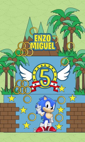 Arquivo de Corte Topo de Bolo Sonic