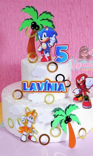 Arquivo De Corte Topo De Bolo Sonic