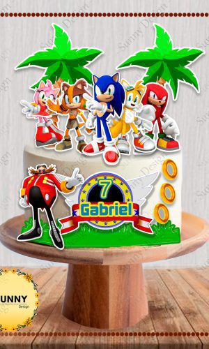 Arquivo de corte topo de bolo sonic