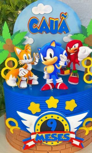 Arquivo de Corte Topo de Bolo Sonic