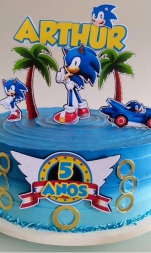 Arquivo de corte topo de bolo sonic