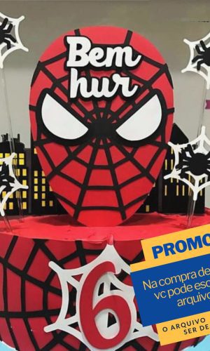 Arquivo de Corte Topo de Bolo Spider Man -017