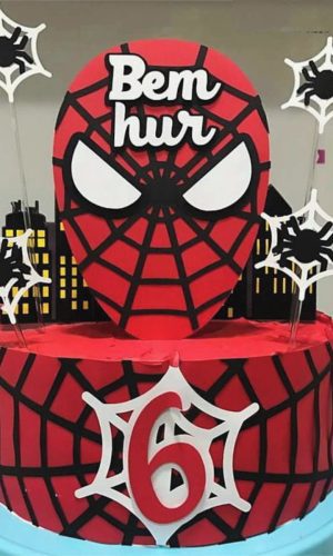 Arquivo de Corte Topo de Bolo Spider Man -017