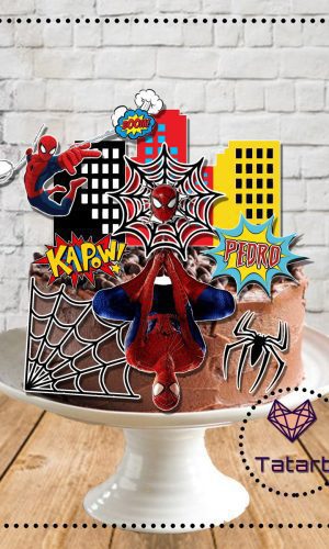 Arquivo de corte topo de bolo Spider man -004