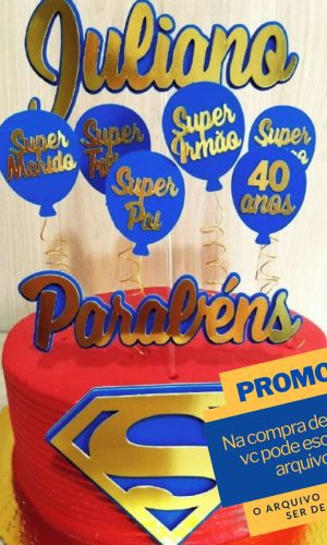 Arquivo De Corte Topo De Bolo Super Homem