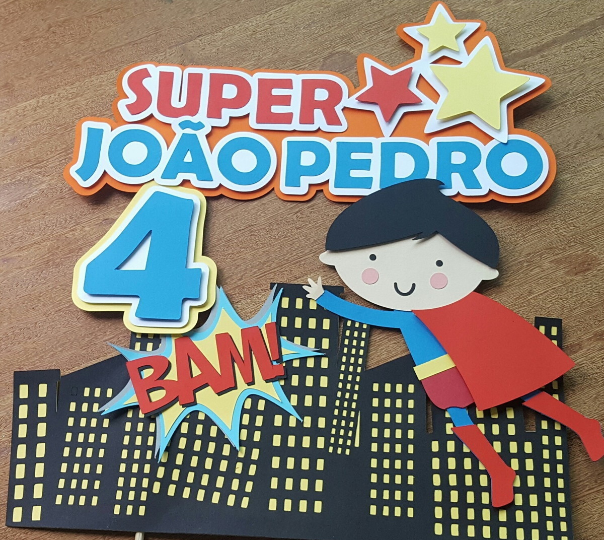 Arquivo de Corte Topo de Bolo Super Homem 4