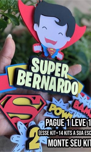 Arquivo de Corte Topo de Bolo Super Homem 2