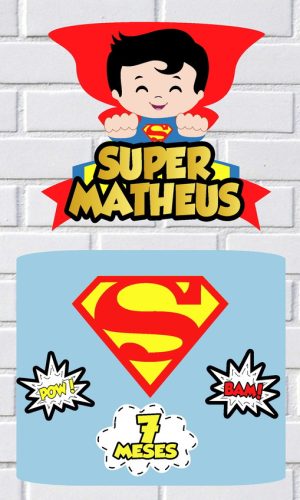 Arquivo de Corte Topo de Bolo Super Homem Cute Studio 002