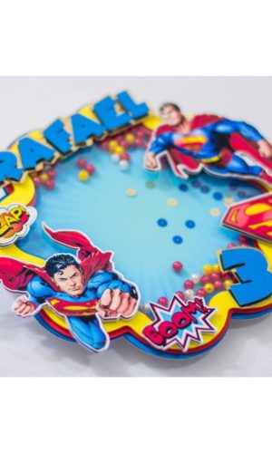 Arquivo de Corte Topo de Bolo Super Homem Studio