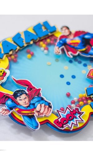 ARQUIVO DE CORTE TOPO DE BOLO SUPER HOMEM (SUPER MAN)